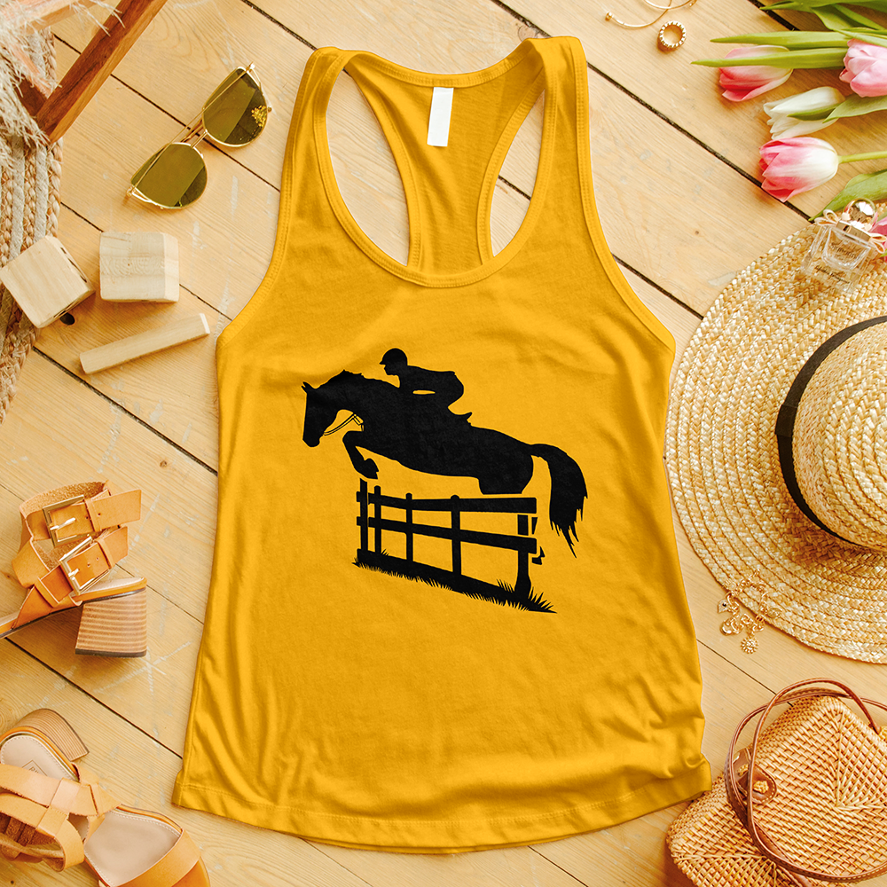 Horse Jumping Fence Tank Top