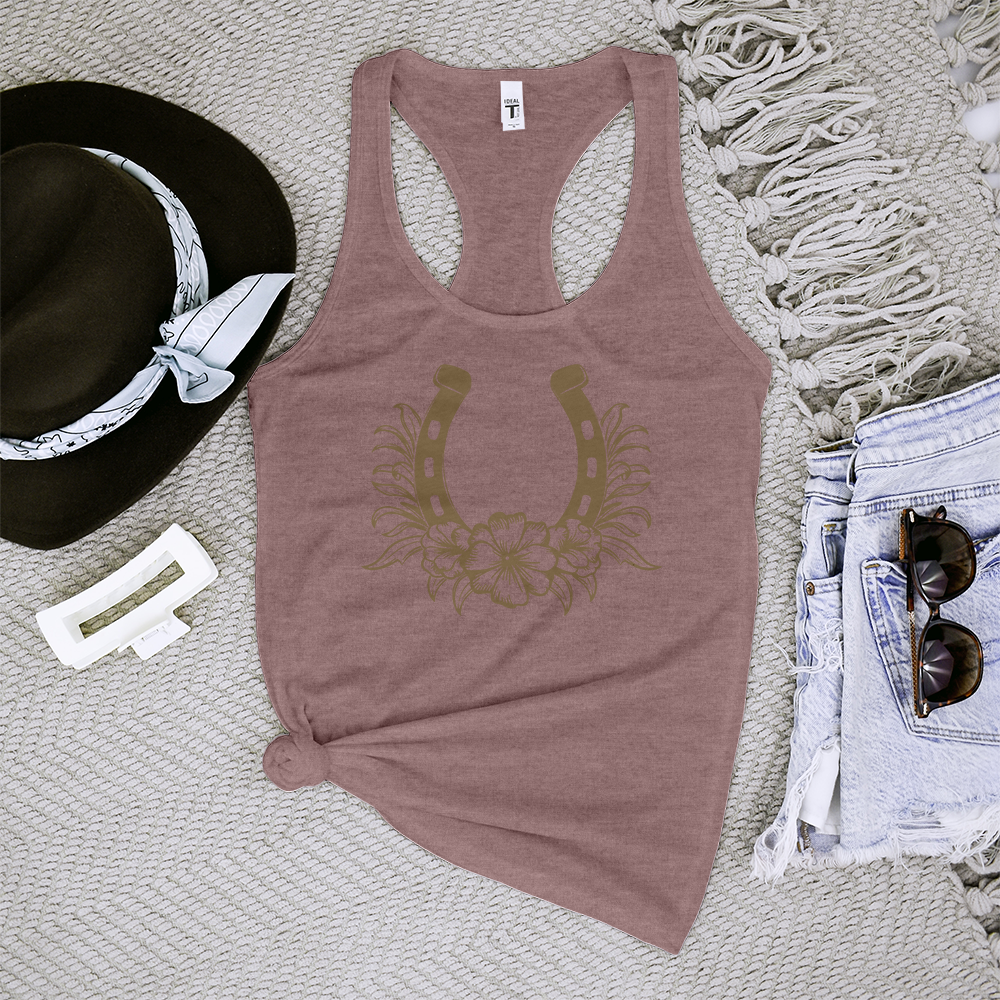 Horseshoe Flower Tank Top