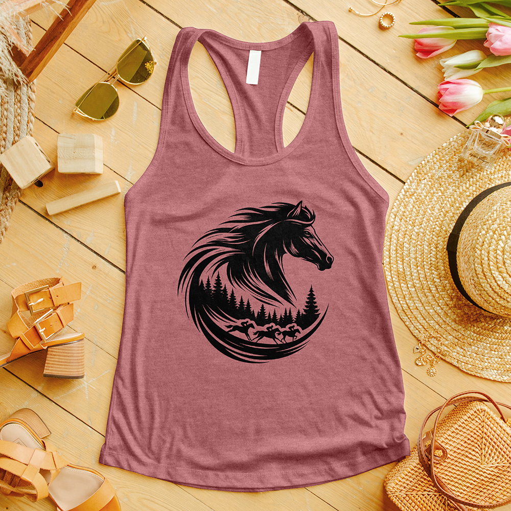 Majestic Horse's Head Tank Top