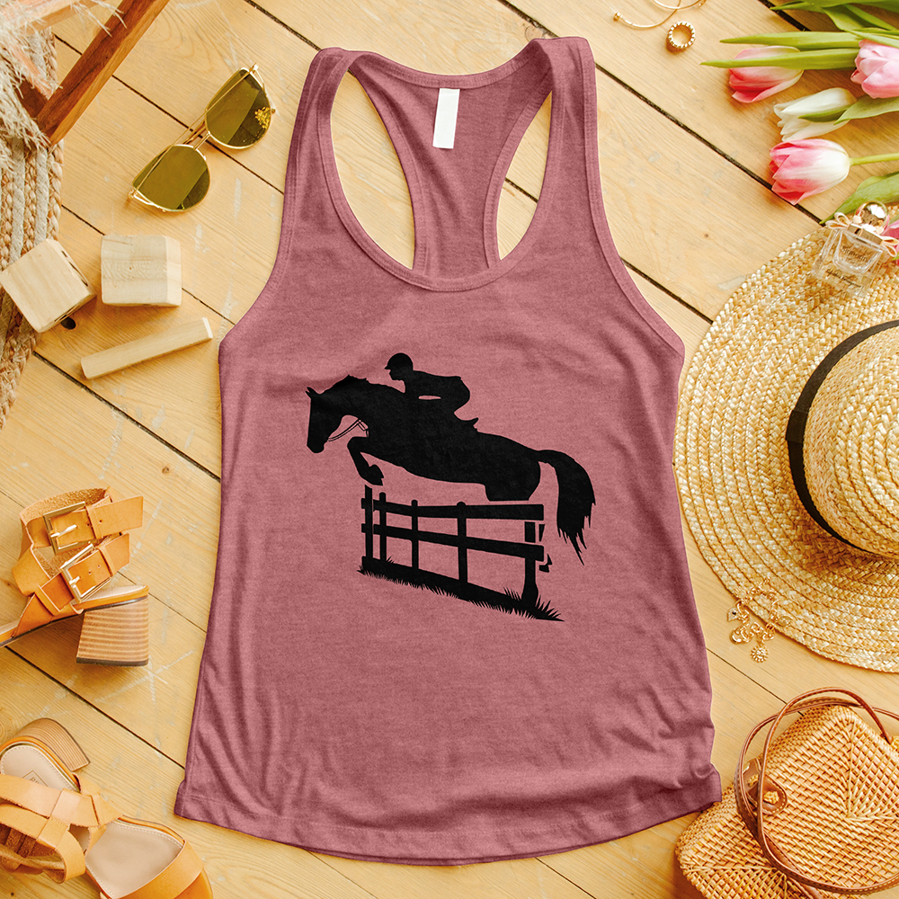 Horse Jumping Fence Tank Top
