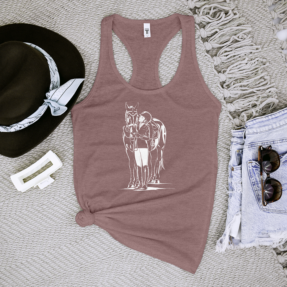 Horse With Horse Girl Tank Top