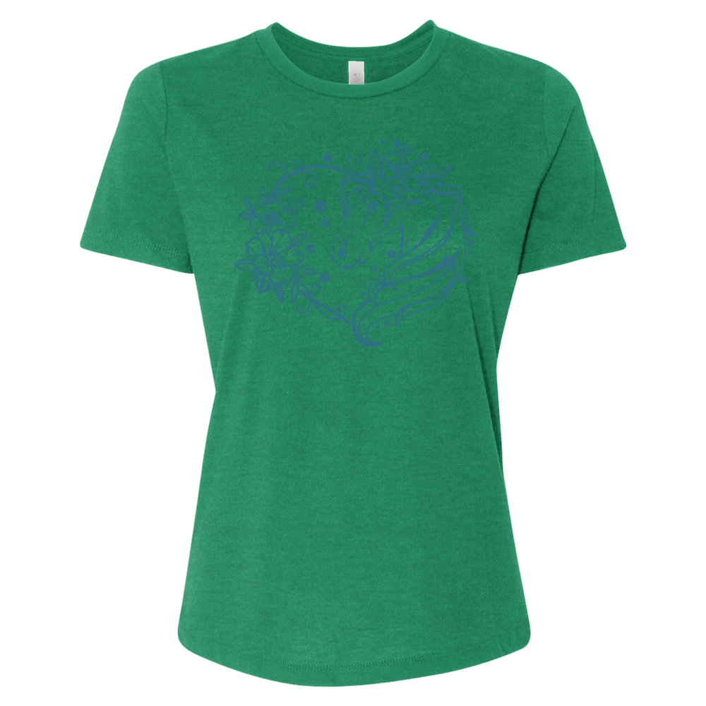 Horse Heart With Flowers Tee