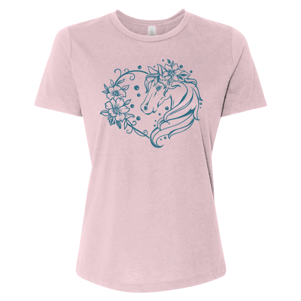 Horse Heart With Flowers Tee