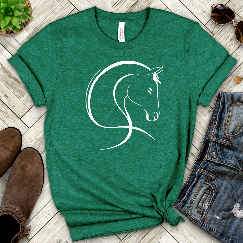 Horse Line Art Tee