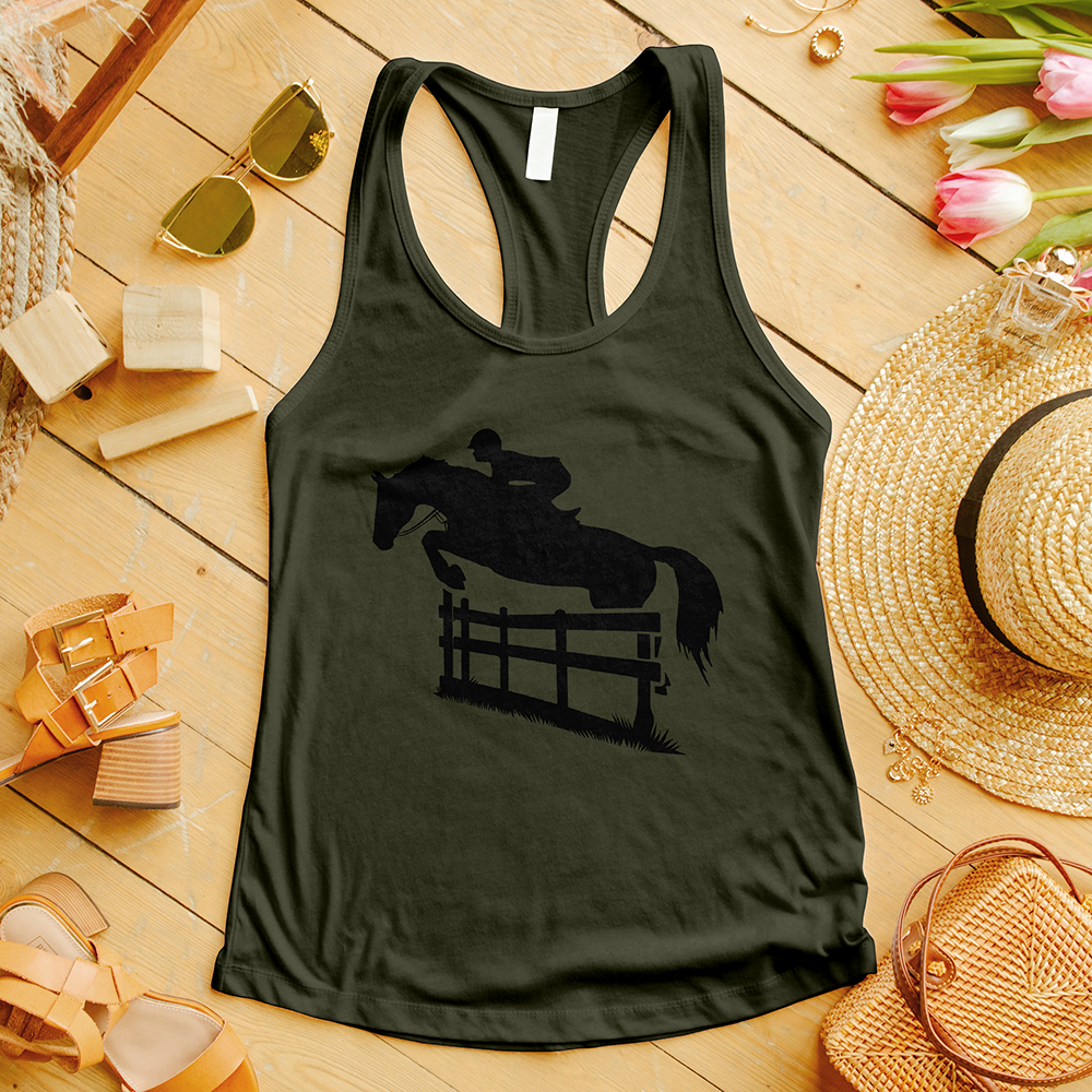 Horse Jumping Fence Tank Top