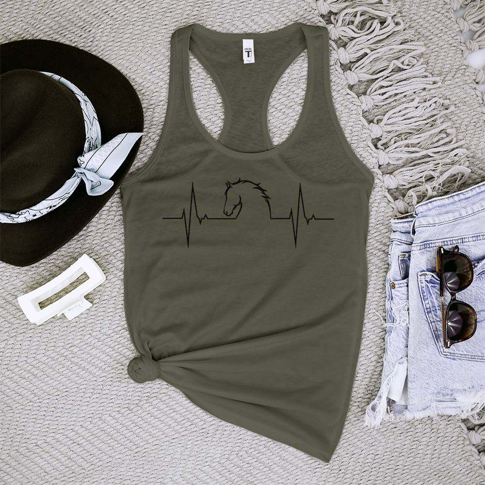 Horse Heartbeat Tank Top