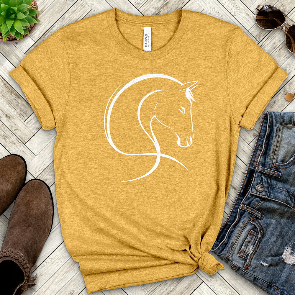Horse Line Art Tee