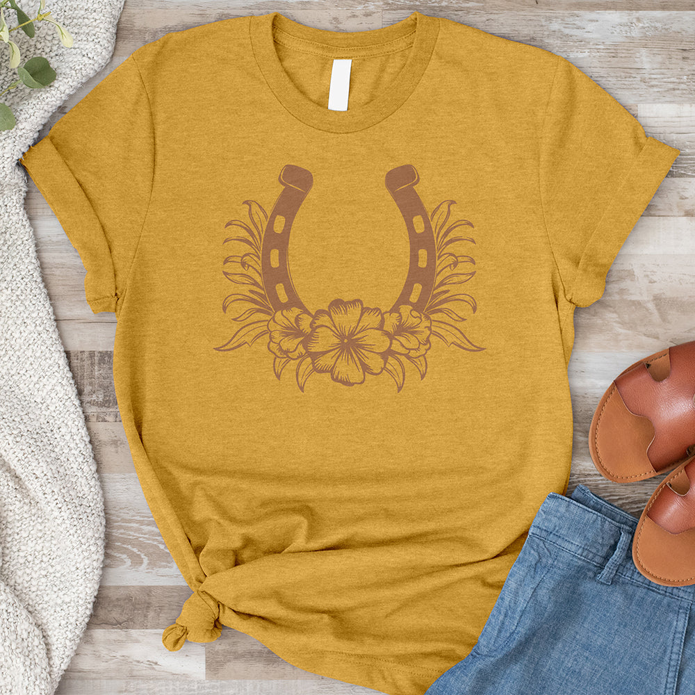 Horseshoe Flower Tee
