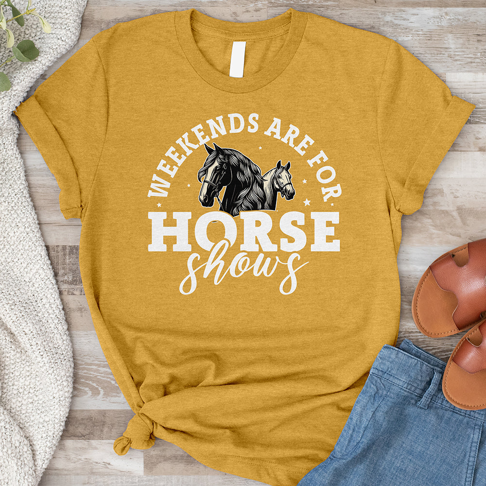 Horse Shows Black Tee