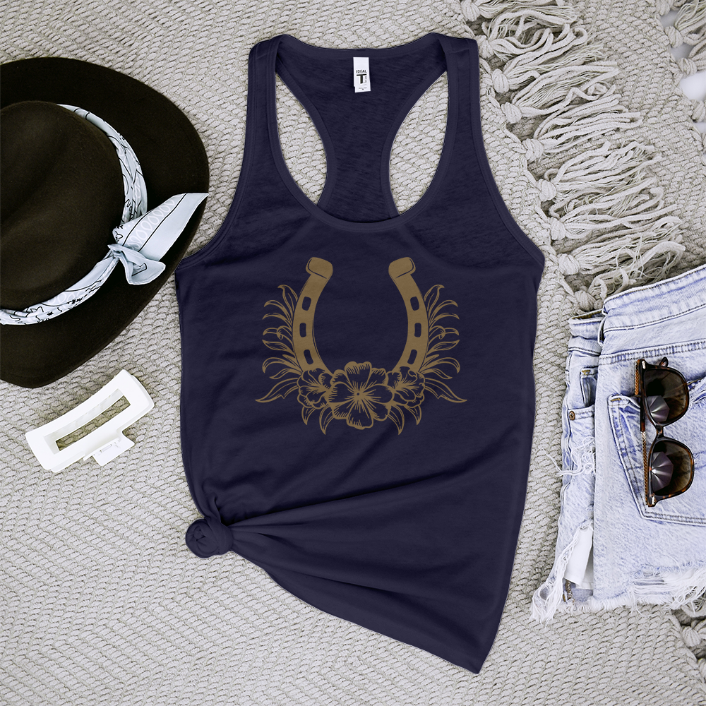 Horseshoe Flower Tank Top