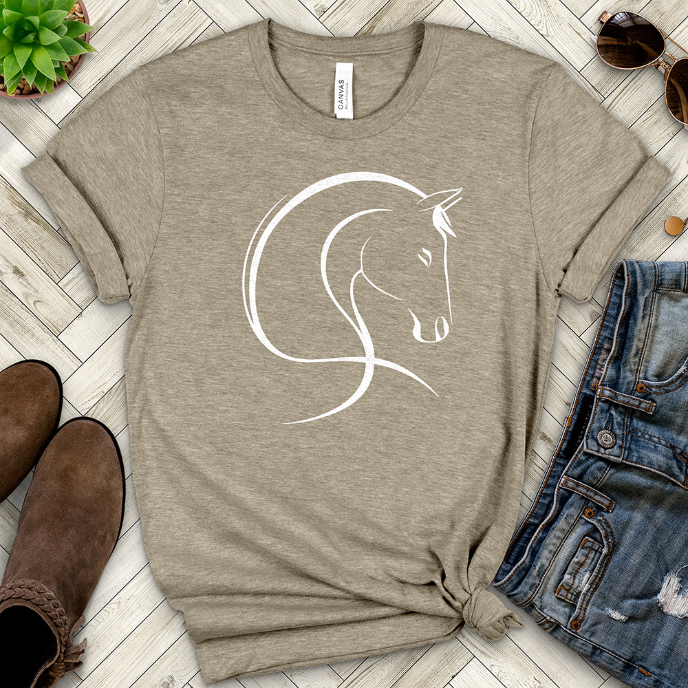Horse Line Art Tee