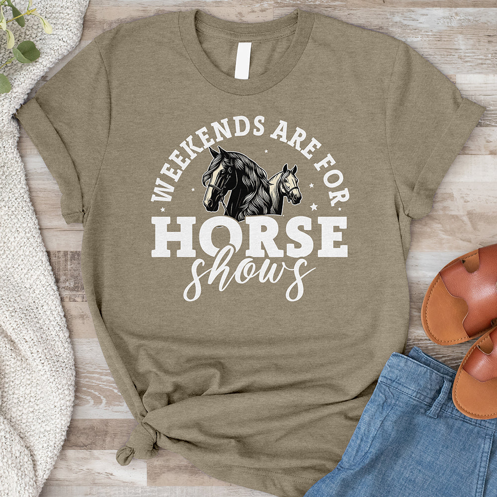 Horse Shows Black Tee