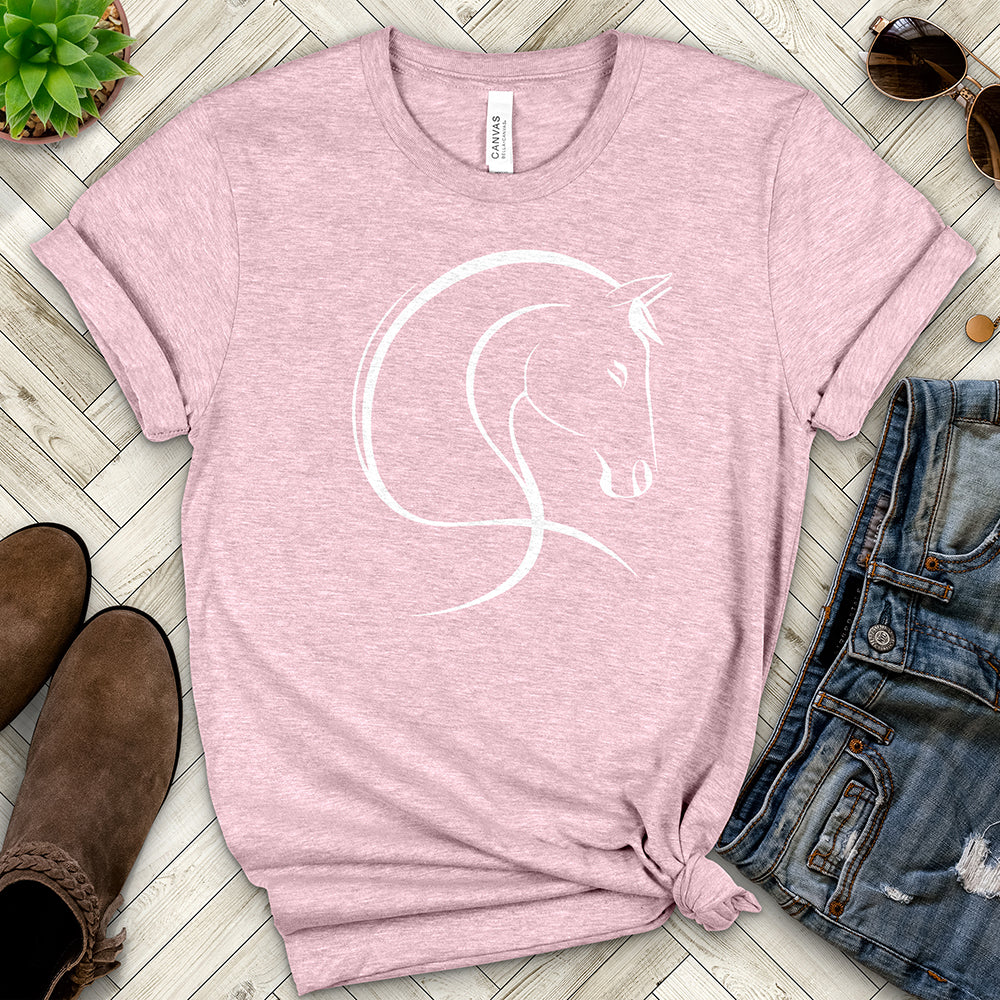 Horse Line Art Tee