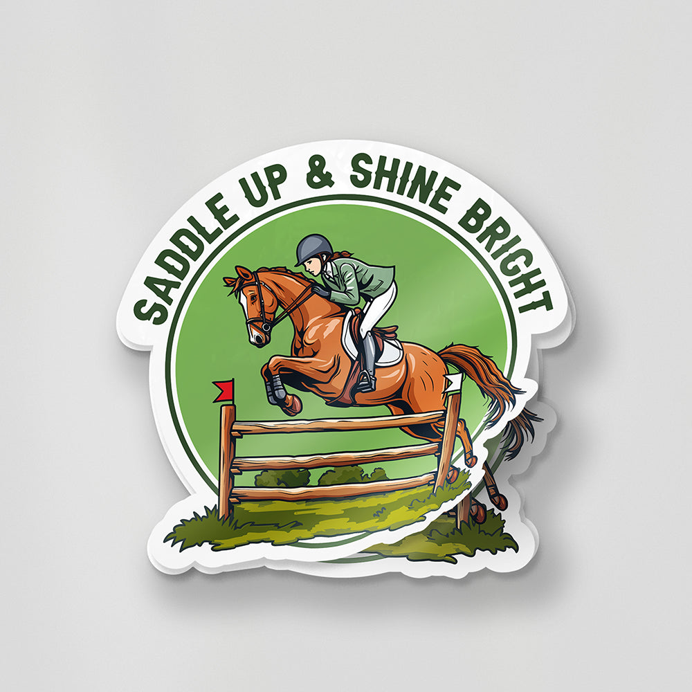 Saddle Up & Shine Bright V4 Sticker