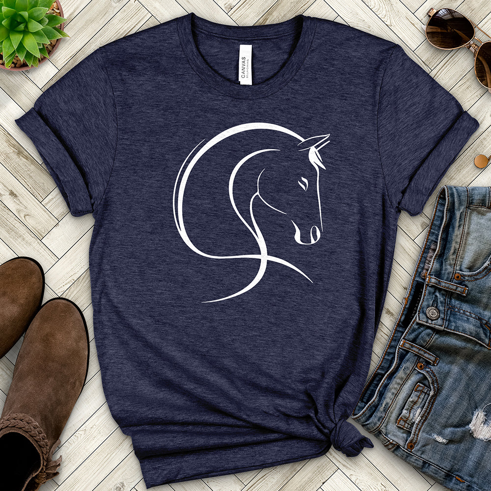 Horse Line Art Tee