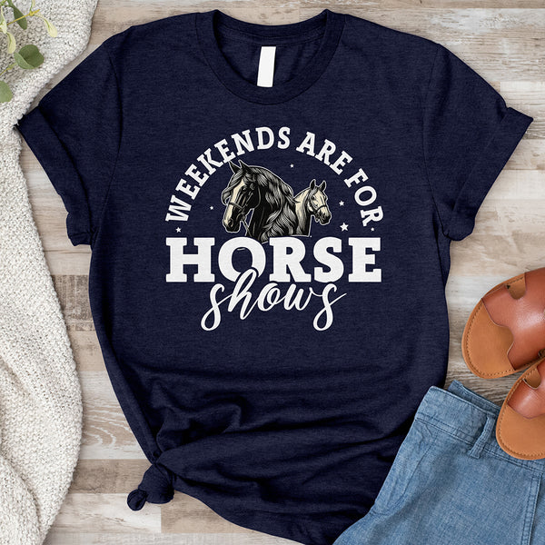 Horse Shows Black Tee