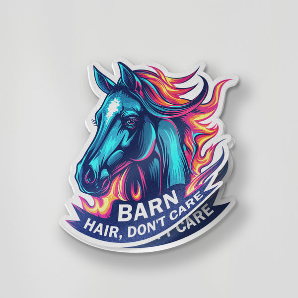 Barn Hair, Don't Care Sticker