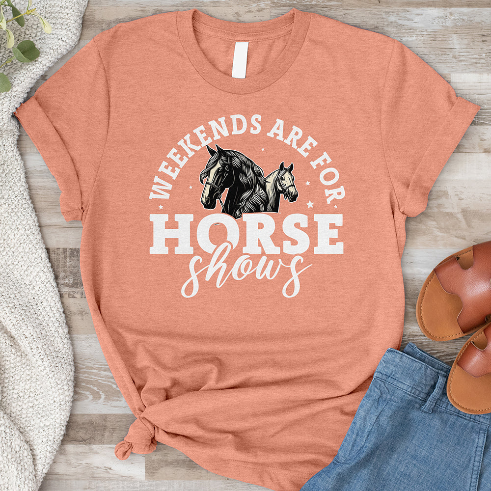 Horse Shows Black Tee