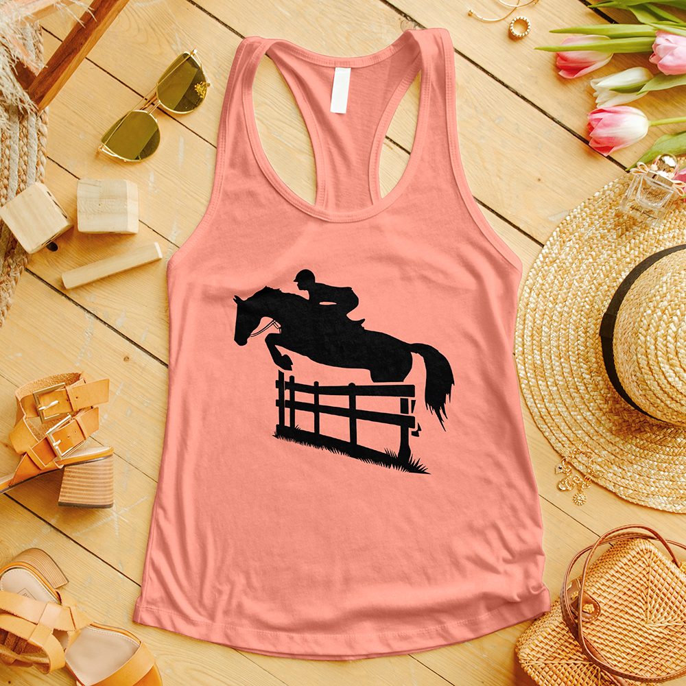 Horse Jumping Fence Tank Top