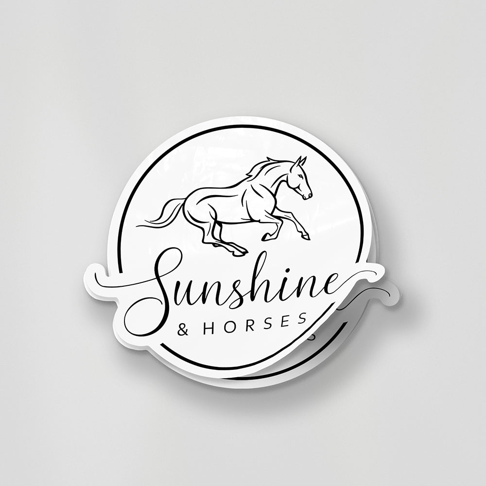 Sunshine & Horses 02 Sticker