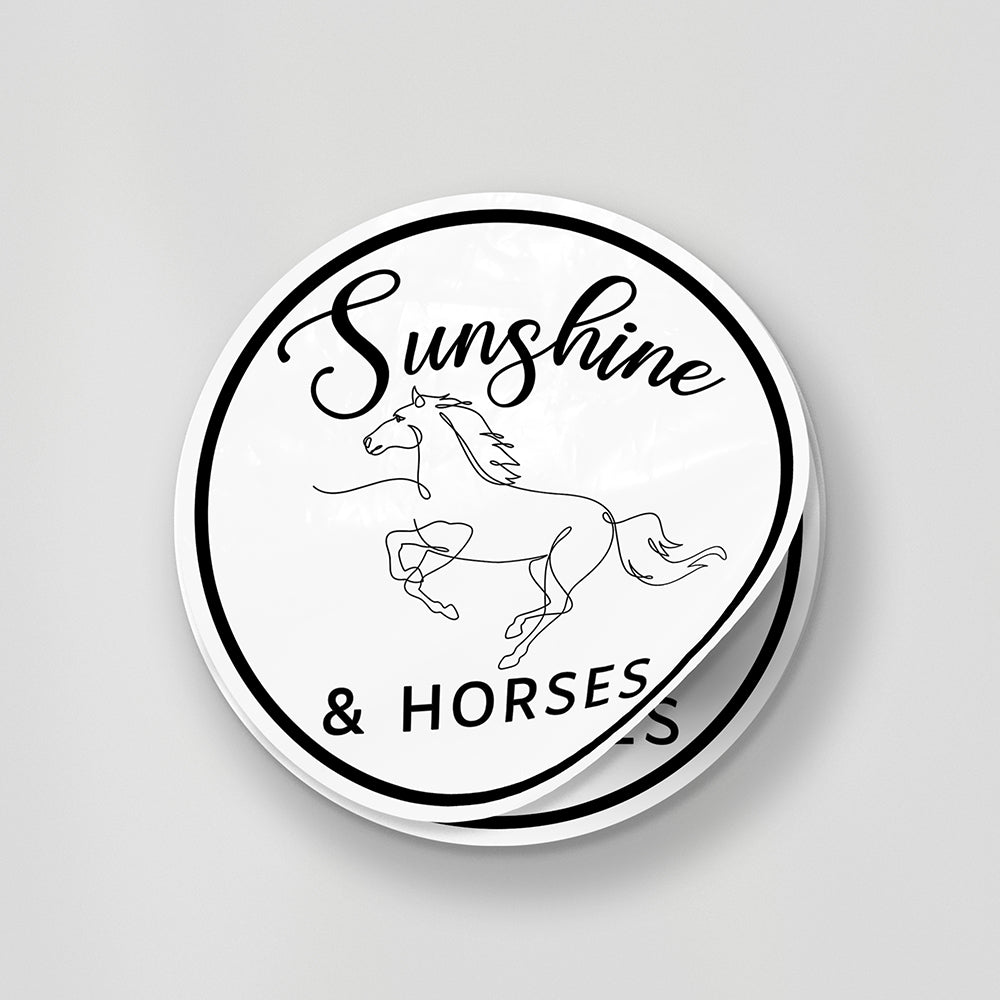 Sunshine & Horses 03 Sticker