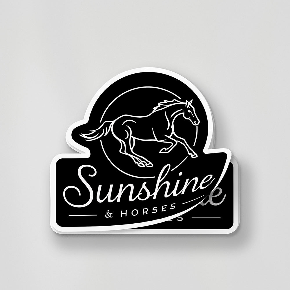 Sunshine & Horses Sticker 04 Sticker