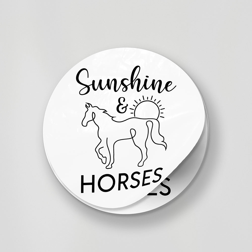Sunshine & Horses Sticker