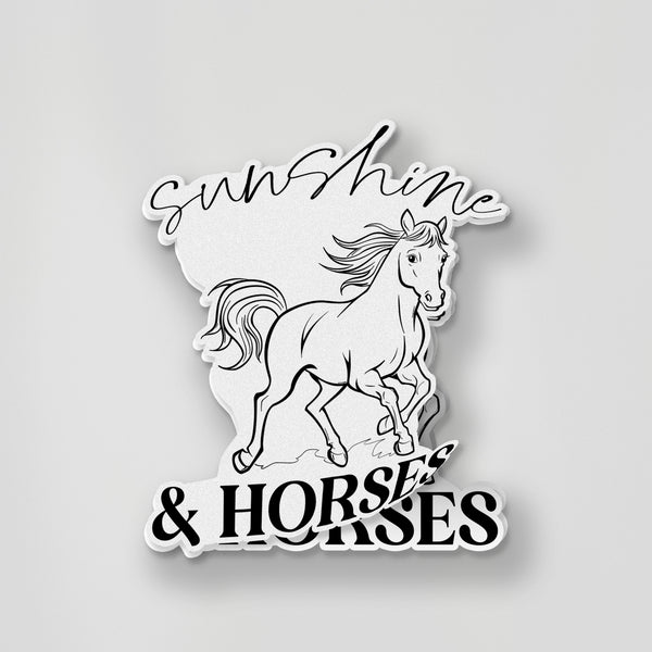 Sunshine & Horses Sticker