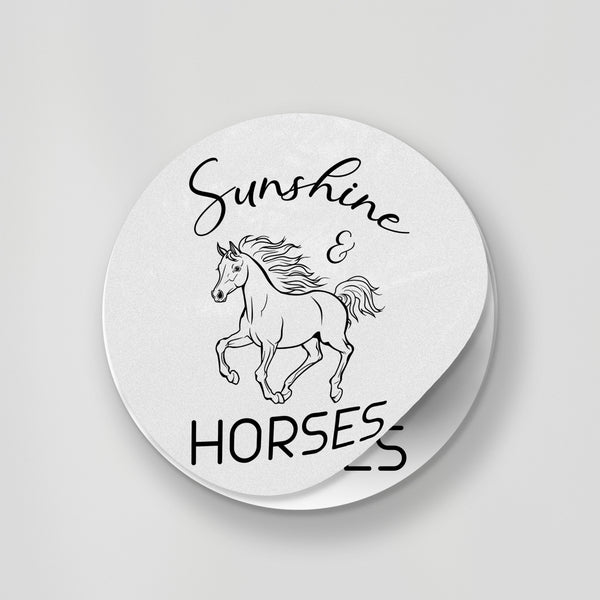 Sunshine & Horses Sticker