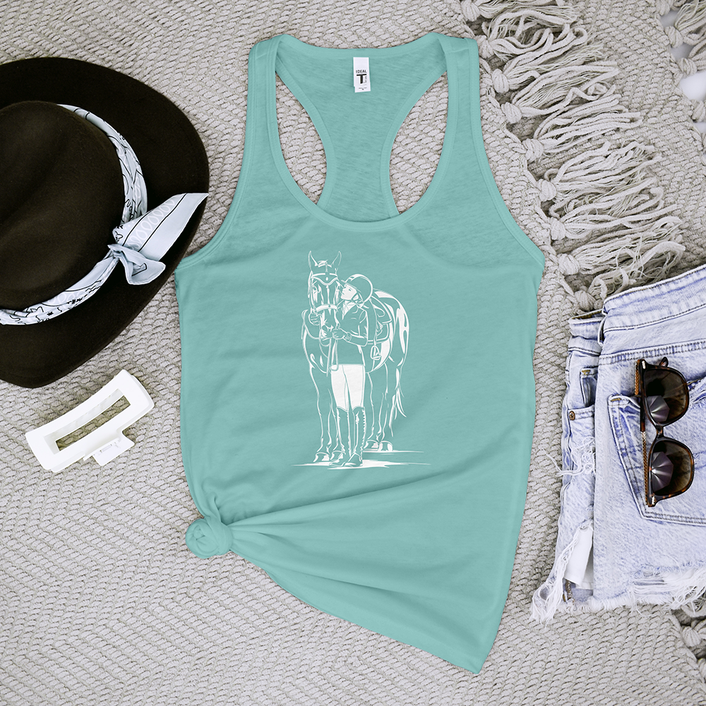 Horse With Horse Girl Tank Top