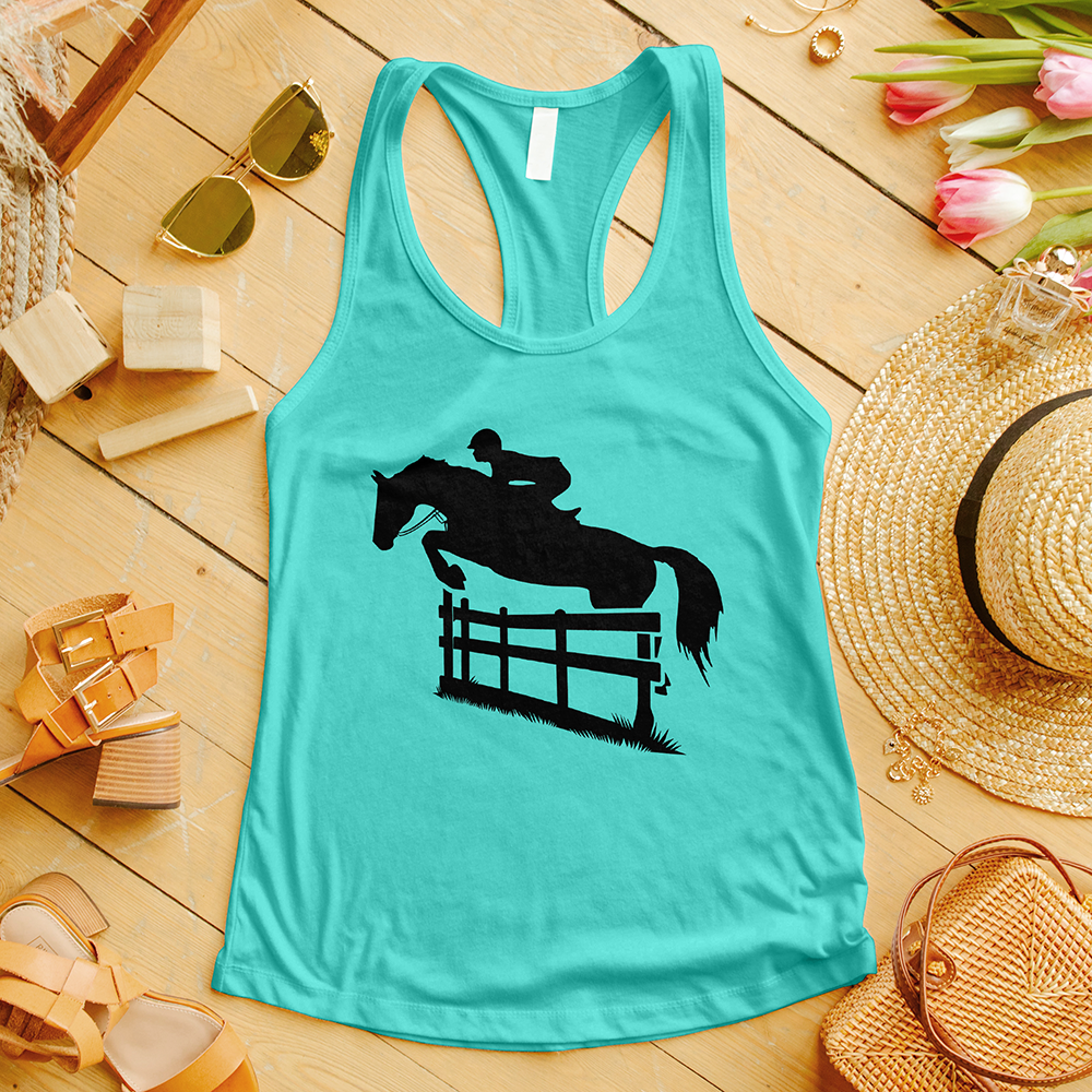 Horse Jumping Fence Tank Top
