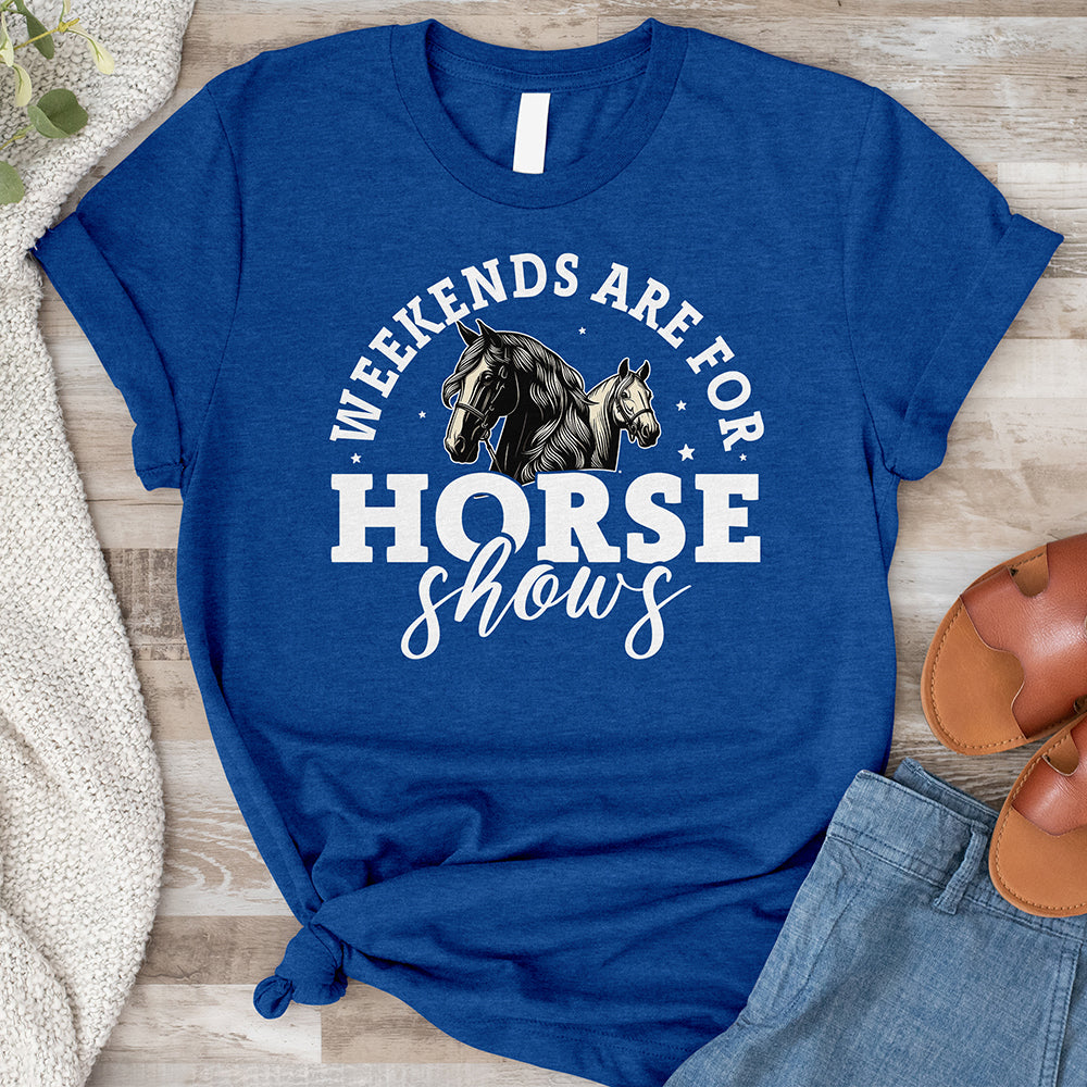 Horse Shows Black Tee