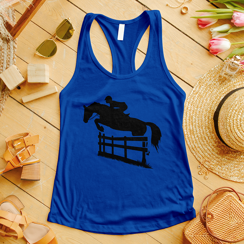 Horse Jumping Fence Tank Top
