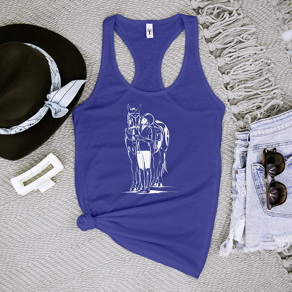 Horse With Horse Girl Tank Top