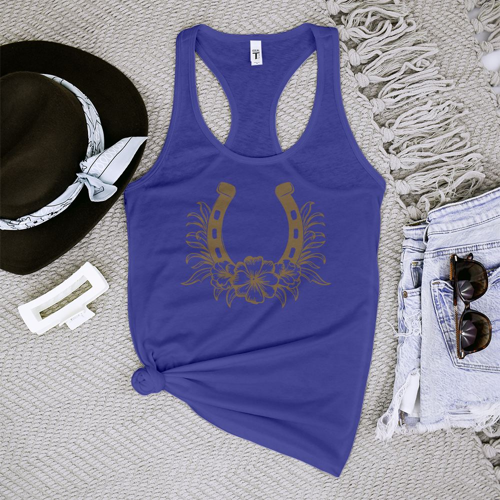 Horseshoe Flower Tank Top