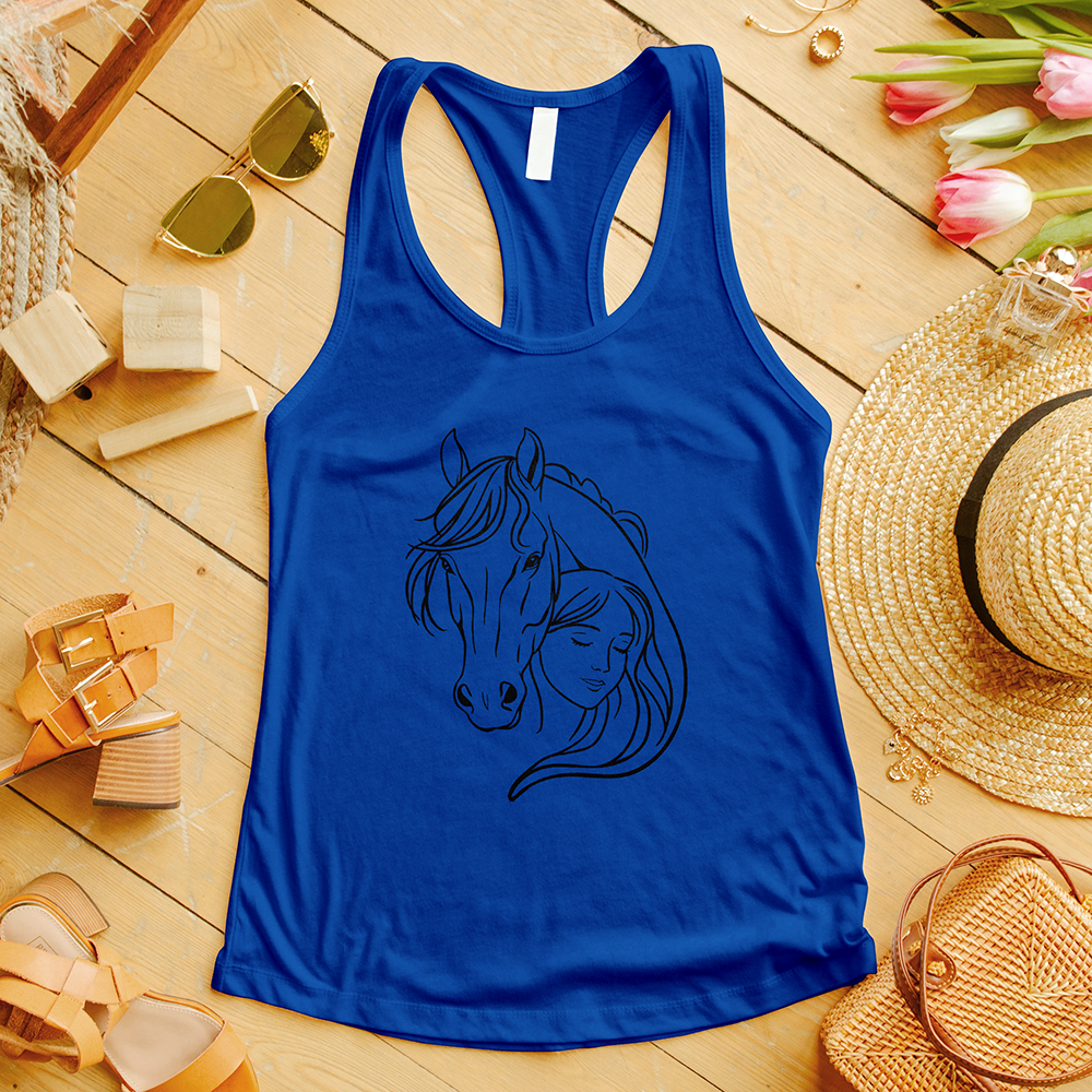 Horse And Girl Tank Top