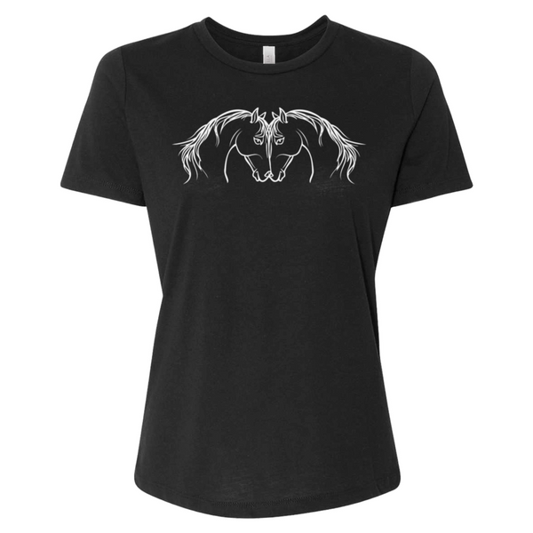 Two Horse Heads Intertwined Tee