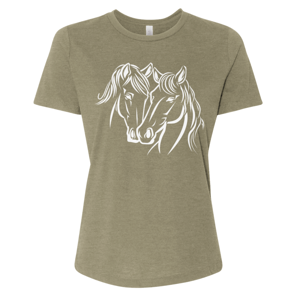 Two Horses Head to Tail Tee