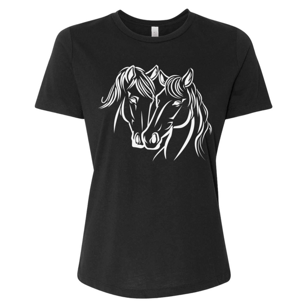 Two Horses Head to Tail Tee