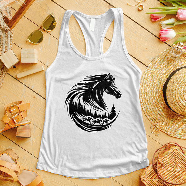 Majestic Horse's Head Tank Top