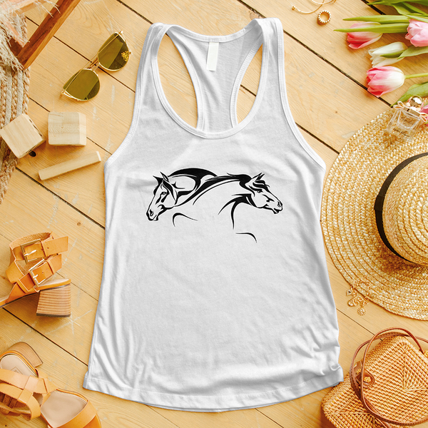 Two Horses Head Tank Top