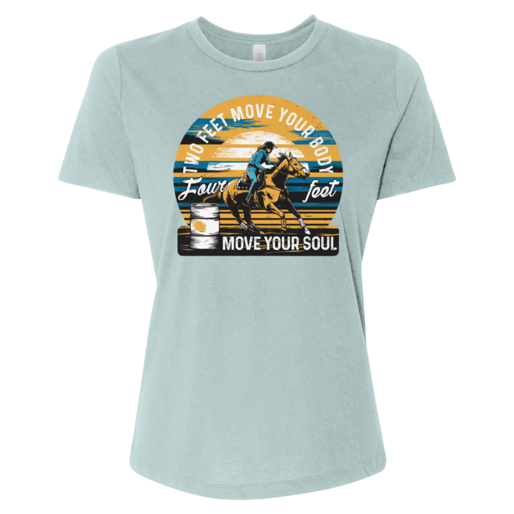 Two Feet Move Your Body Four Feet Move Your Soul Tee