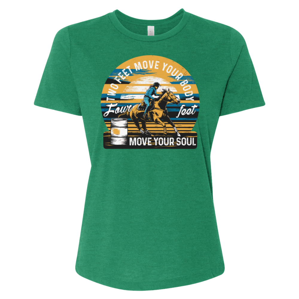 Two Feet Move Your Body Four Feet Move Your Soul Tee