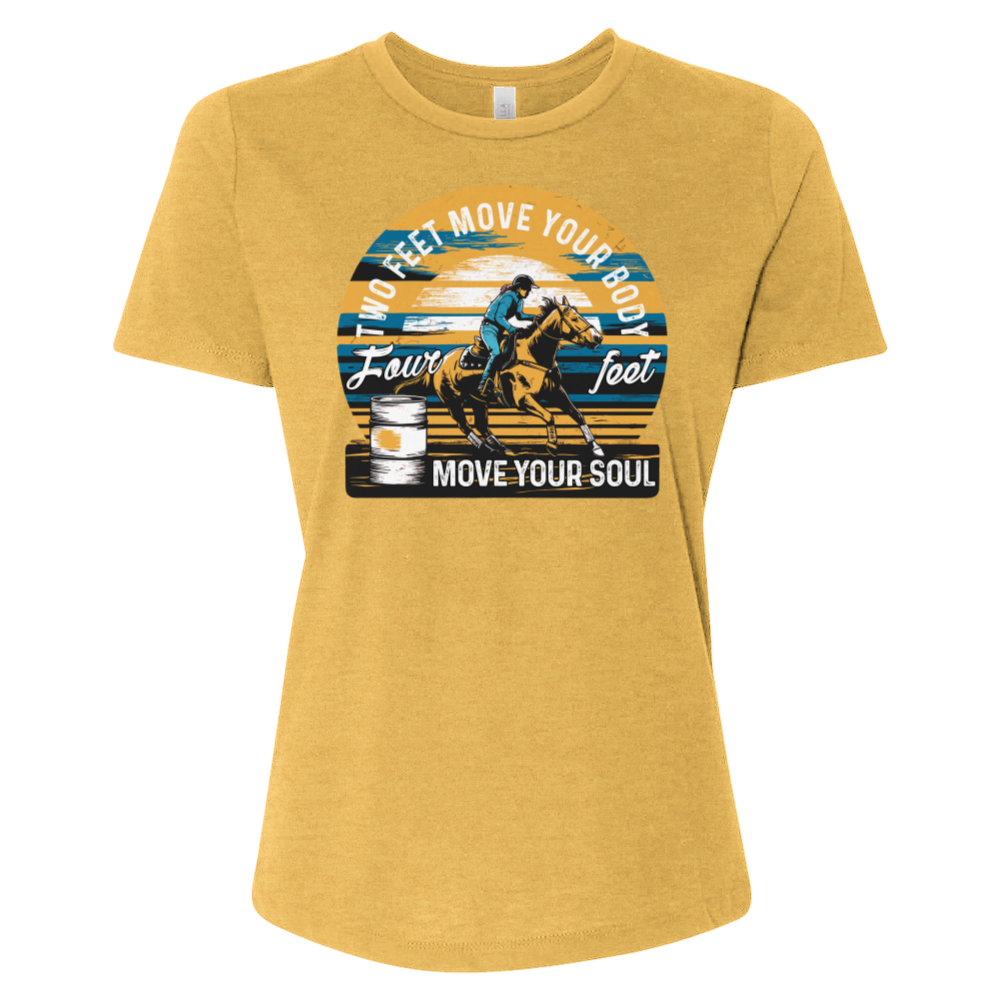 Two Feet Move Your Body Four Feet Move Your Soul Tee