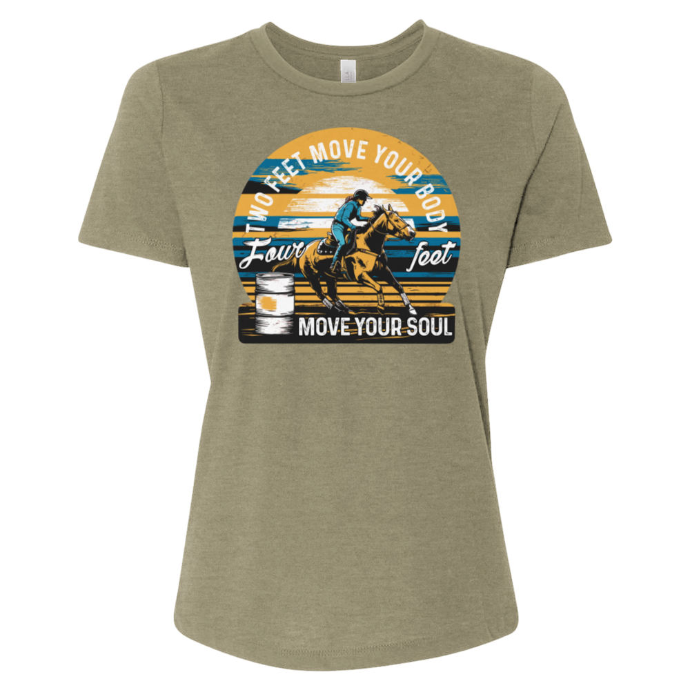 Two Feet Move Your Body Four Feet Move Your Soul Tee
