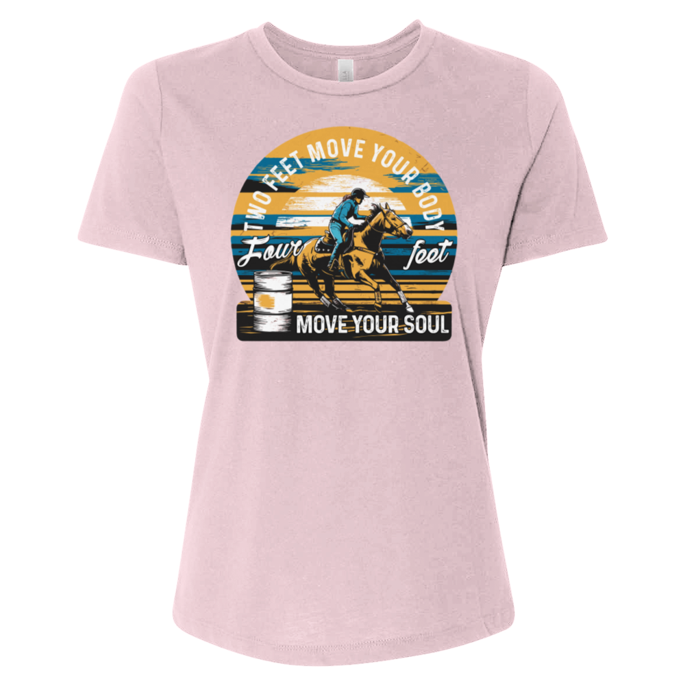 Two Feet Move Your Body Four Feet Move Your Soul Tee