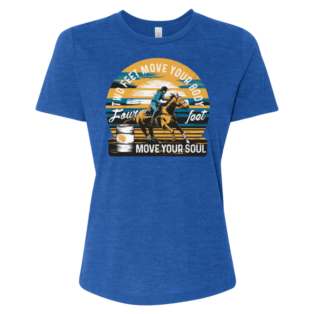 Two Feet Move Your Body Four Feet Move Your Soul Tee