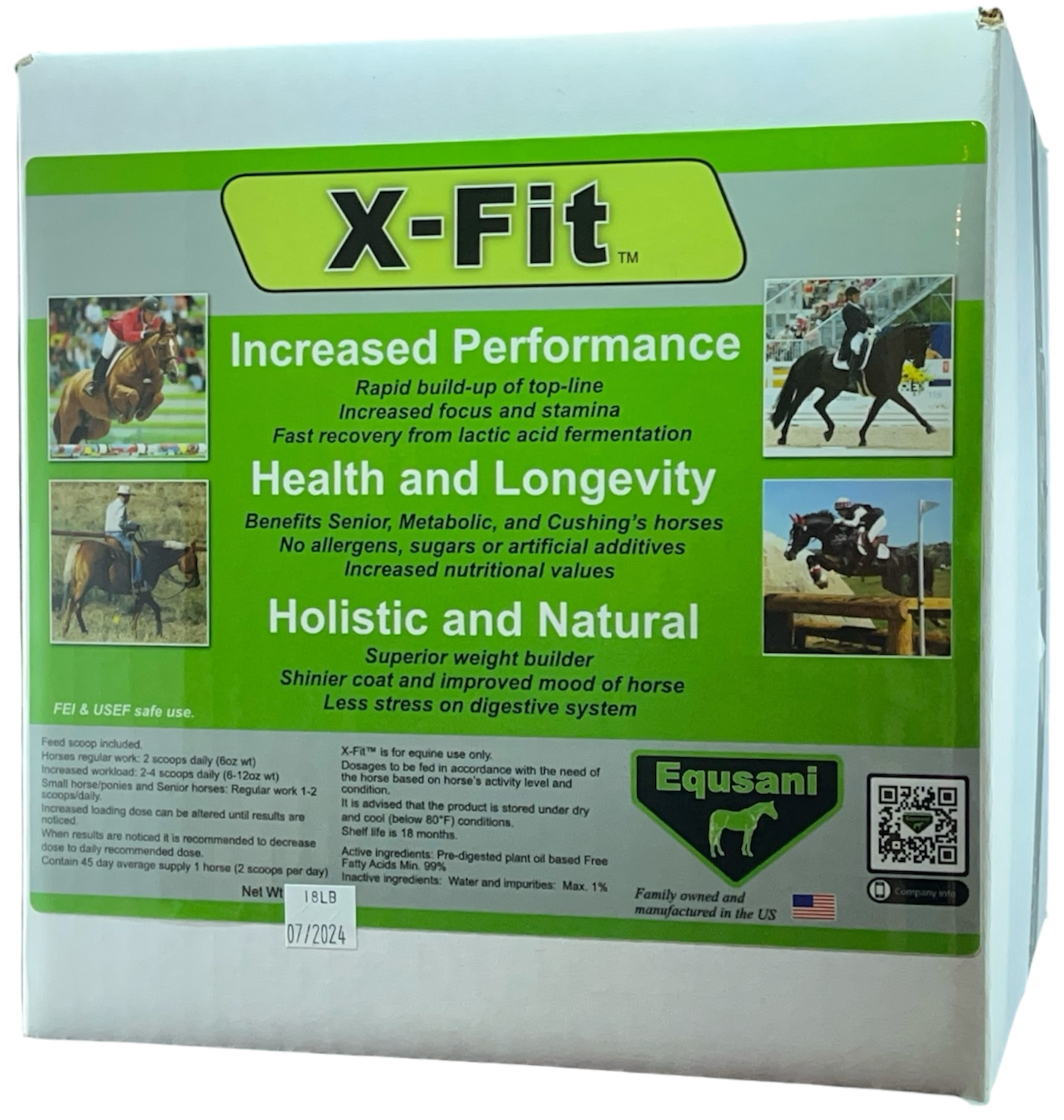 X-Fit – Bioavailable Free Fatty Acid Feed Concentrate for Horses