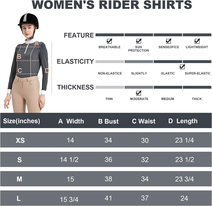 Farm Women'S Ice Feel Quick Dry Performance Rider Longsleeve Shirt