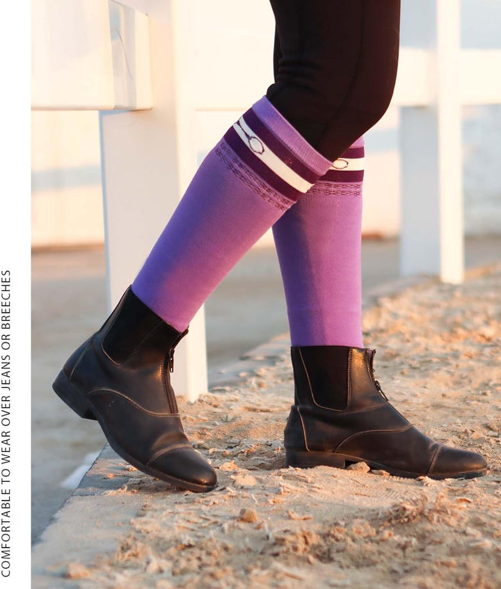 Harrison Howard 3 Pairs Premium Quality Equestrian Riding Socks for Horse Riding &Tall Boot Knee High Socks for Women